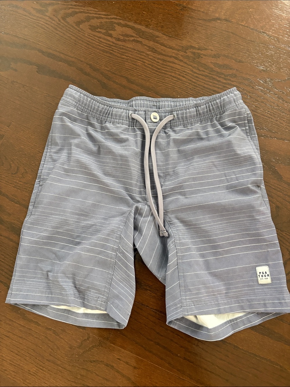 PGA Tour Gray Striped Men's Shorts